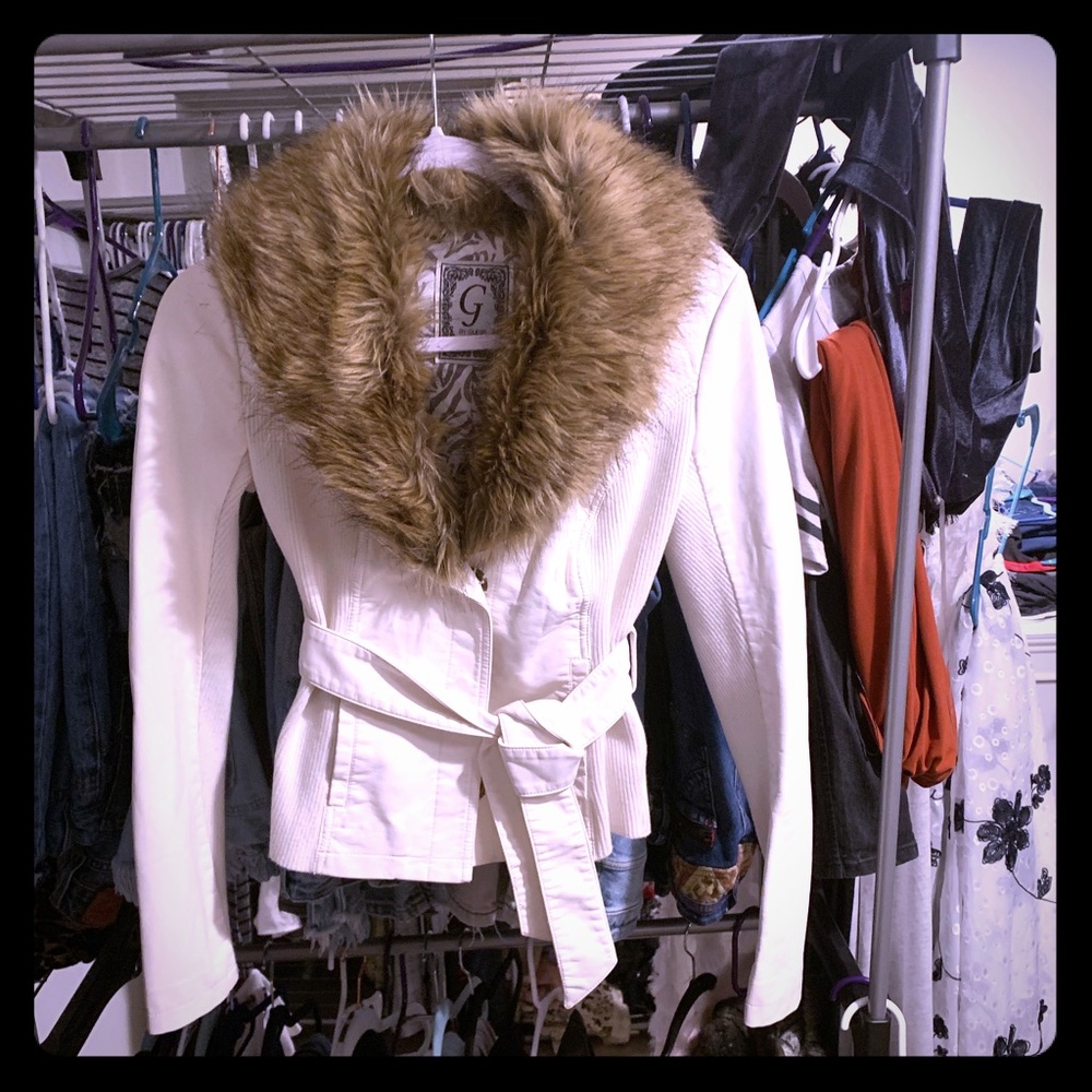 Faux fur and faux leather